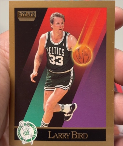 1990-91 SkyBox #14 Larry Bird — front