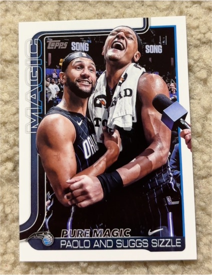 2025-26 Topps #271 Pure Magic, Paolo and Suggs Sizzle — front