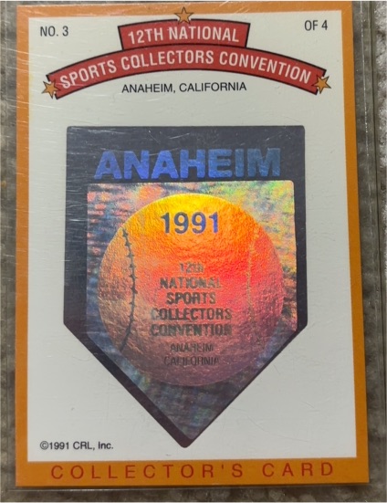 1991 CRL 12th National Sports Collectors Convention #3 Michael Jordan — front