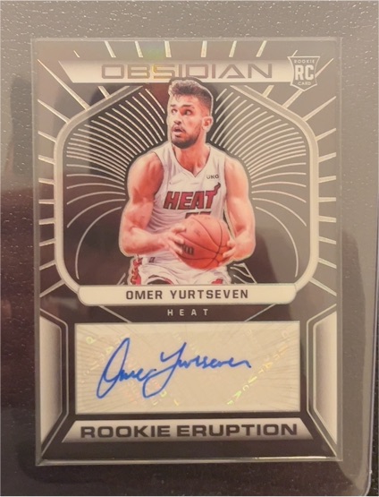 2021-22 Panini Obsidian Rookie Eruption #RES-OYS Omer Yurtseven — front
