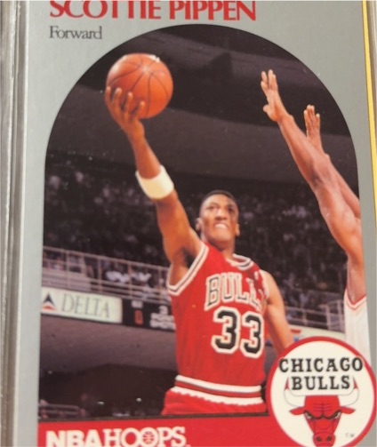 1990-91 Hoops #69 Scottie Pippen Chicago Bulls — front