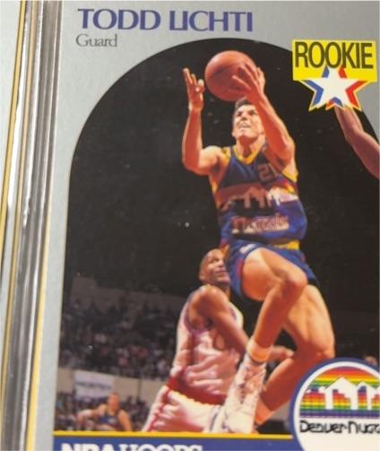 1990-91 Hoops #98 Todd Lichti Rookie Denver Nuggets — front