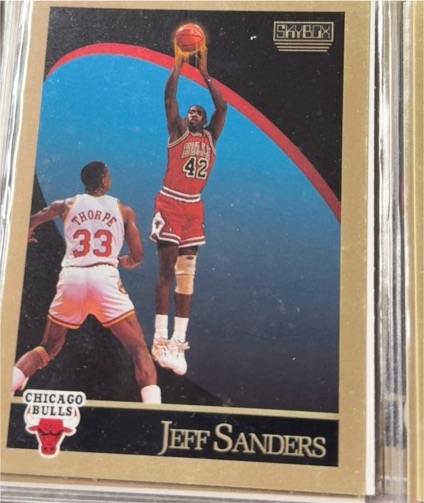 1990-91 SkyBox #47 Jeff Sanders — front