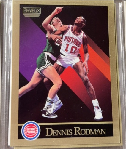 1990-91 SkyBox #91 Dennis Rodman — front