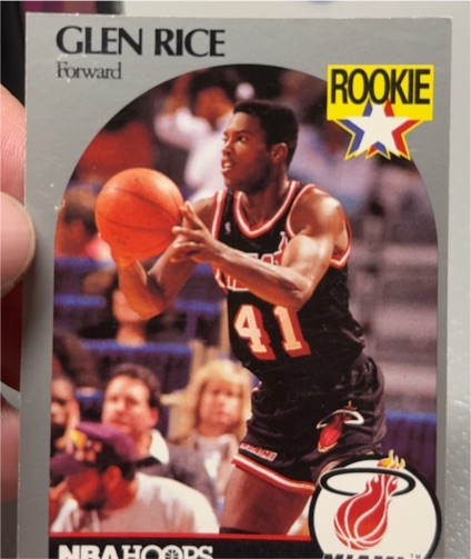 1990-91 Hoops #168 Glen Rice — front
