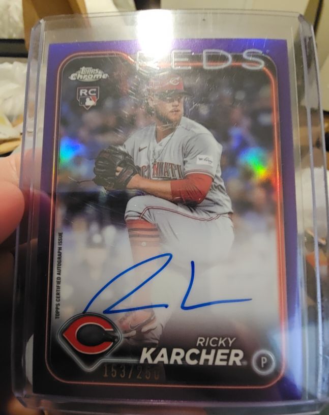 2024 Topps Chrome #RA-K Ricky Karcher — front