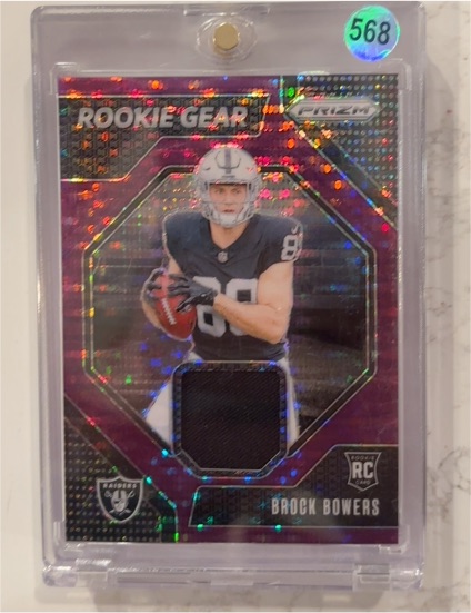 2024 Panini Prizm #RG-BBS Brock Bowers Rookie Gear — front