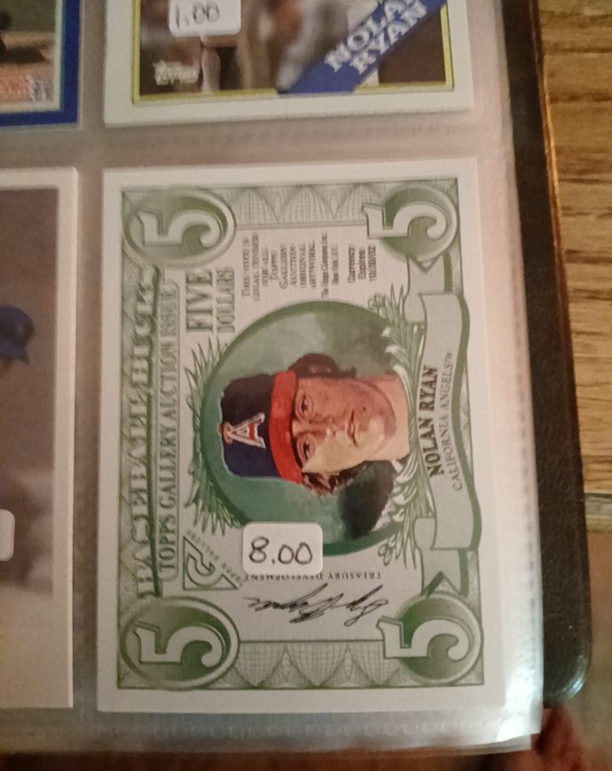 2002 Topps Gallery Bucks #NNO Nolan Ryan — front