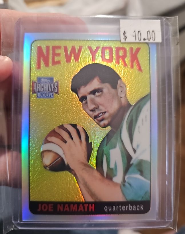 2001 Topps Archives Reserve #41 Joe Namath — front