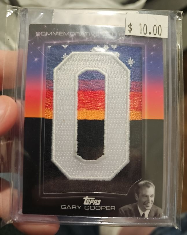 2009 Topps American Heritage Gary Cooper Letter Patch O — front