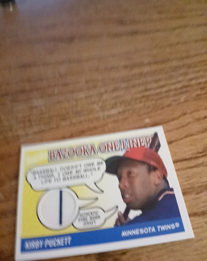 2004 Topps Bazooka One-Liners #BOL-KP2 Kirby Puckett — front
