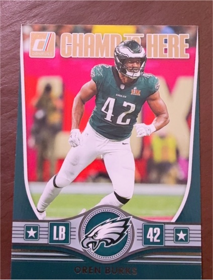2025 Panini Donruss Champ Is Here #CIH-OBS Oren Burks — front