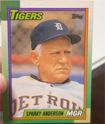 1990 Topps #609 Sparky Anderson — front
