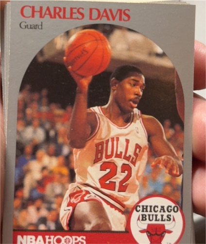 1990-91 Hoops #62 Charles Davis — front