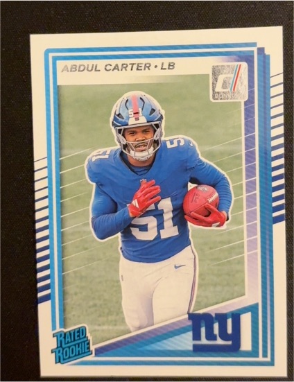 2025 Donruss #315 Abdul Carter Rated Rookie — front