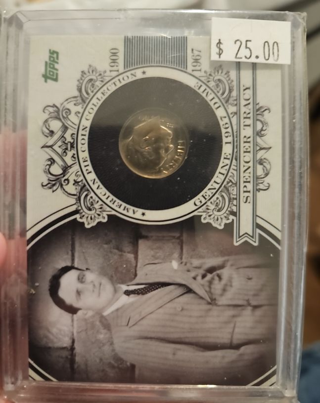 2011 Topps American Pie Coin Collection Dime Spencer Tracy #APCC-6 — front