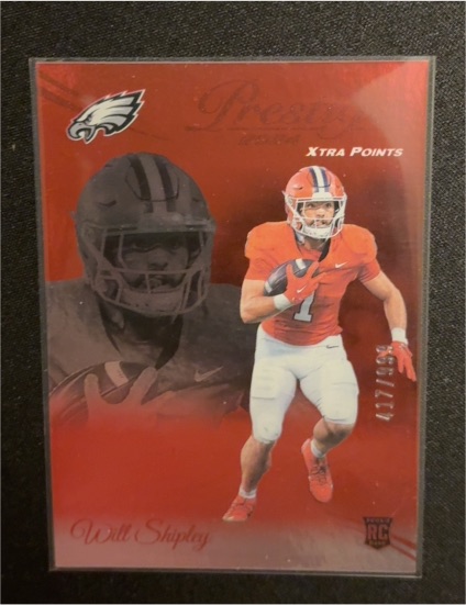 2024 Panini Prestige #389 Will Shipley Xtra Points Red — front