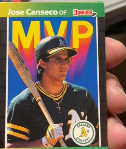 1989 Donruss #BC-5 Jose Canseco MVP — front