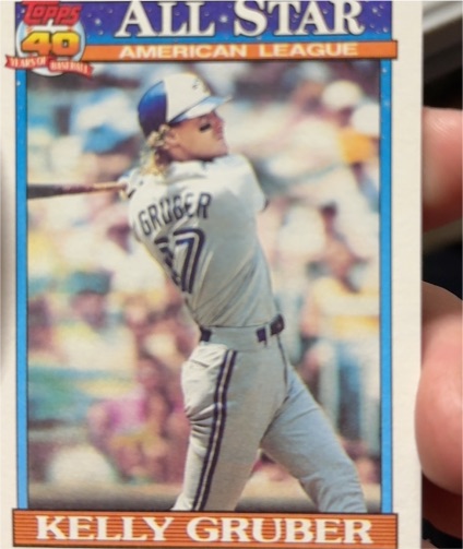 1991 Topps #388 Kelly Gruber — front