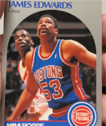 1990-91 Hoops #104 James Edwards — front