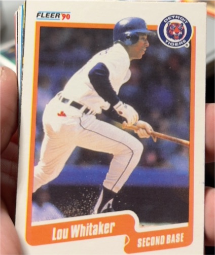 1990 Fleer #619 Lou Whitaker — front