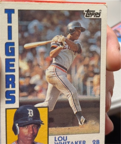 1984 Topps #695 Lou Whitaker — front