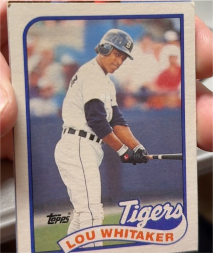 1989 Topps #320 Lou Whitaker — front