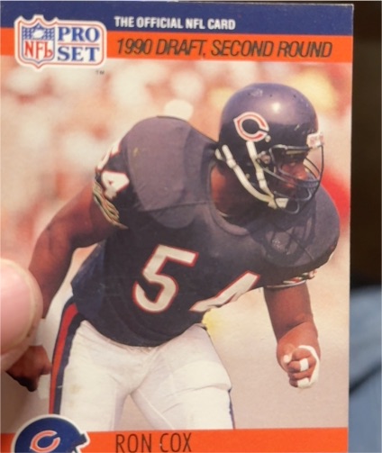 1990 Pro Set #702 Ron Cox — front