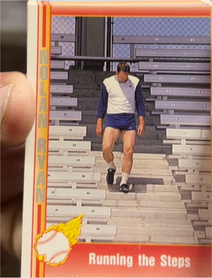 1991 Pacific Texas Express #78 Nolan Ryan Running the Steps — front