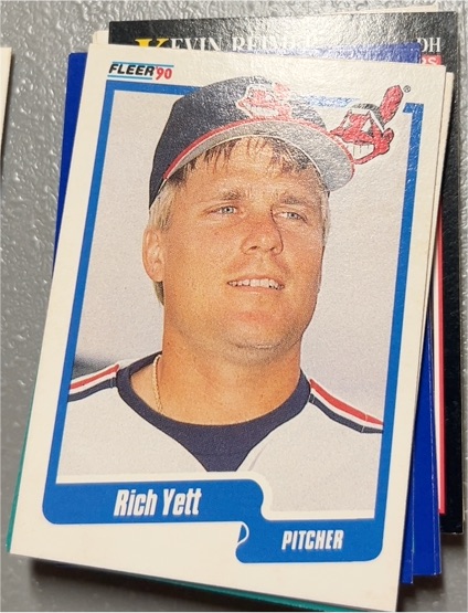1990 Fleer #504 Rich Yett — front