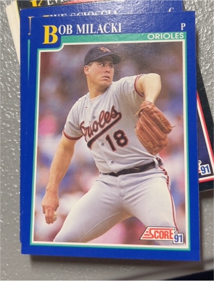 1991 Score #512 Bob Milacki — front