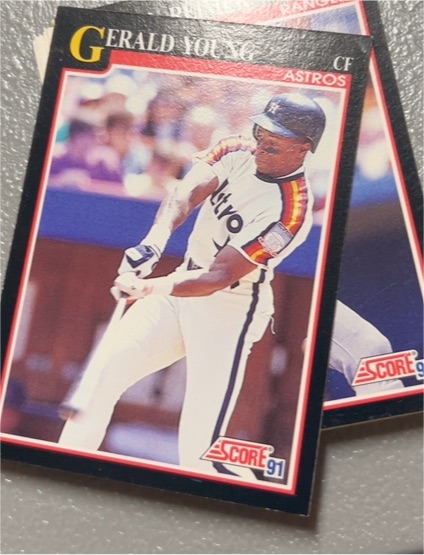 1991 Score #844 Gerald Young — front