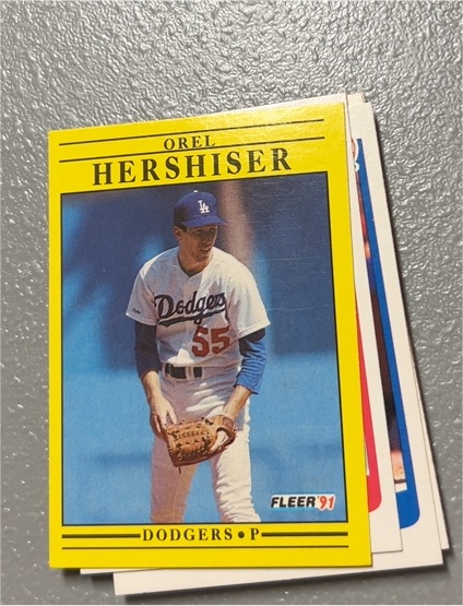 1991 Fleer #208 Orel Hershiser — front