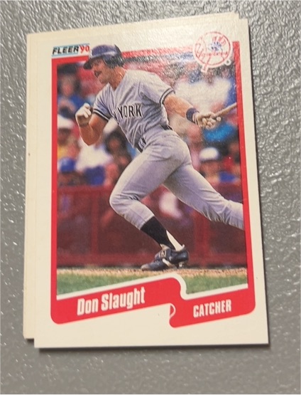 1990 Fleer #456 Don Slaught — front