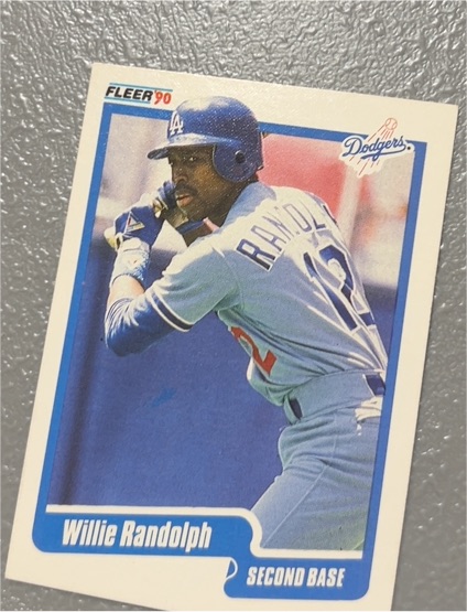 1990 Fleer #406 Willie Randolph — front