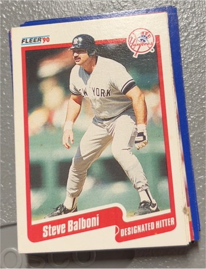 1990 Fleer #436 Steve Balboni — front