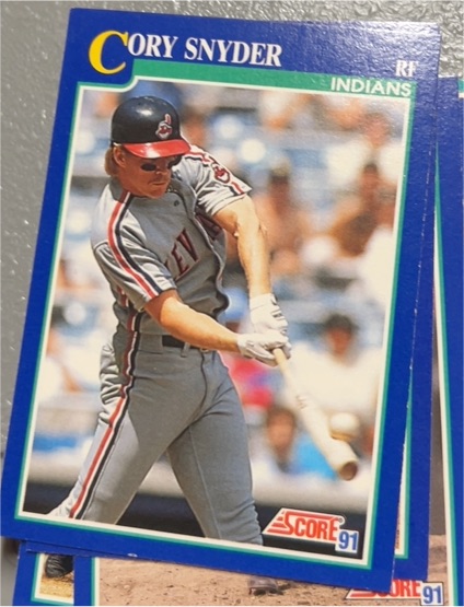 1991 Score #19 Cory Snyder — front