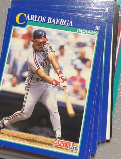1991 Score #74 Carlos Baerga — front