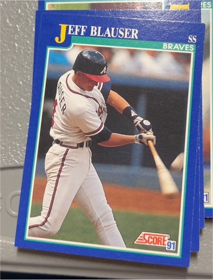 1991 Score #52 Jeff Blauser — front