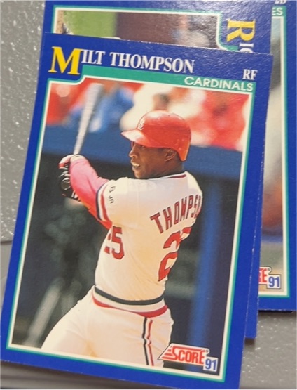 1991 Score #45 Milt Thompson — front