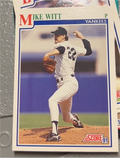 1991 Score #430 Mike Witt — front