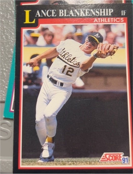 1991 Score #303 Lance Blankenship — front