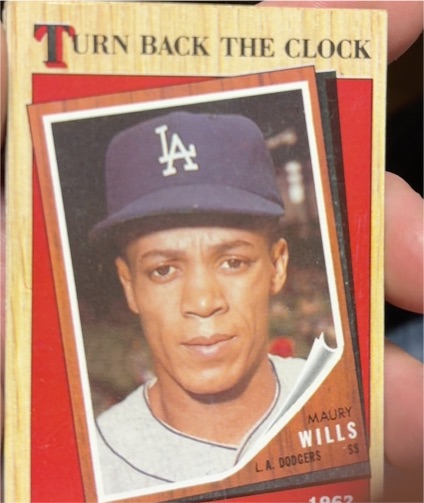 1987 Topps Turn Back The Clock #315 Maury Wills — front