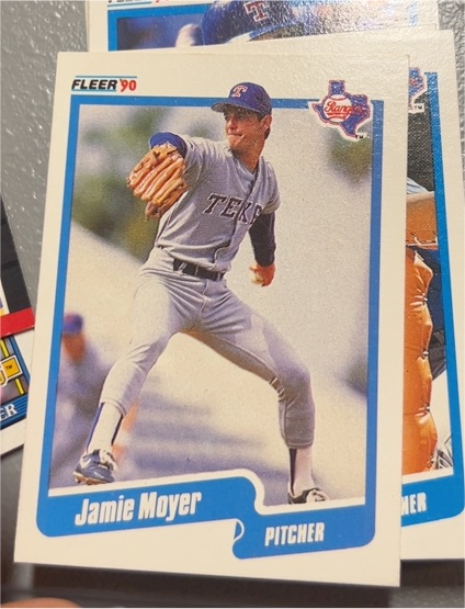1990 Fleer #307 Jamie Moyer — front