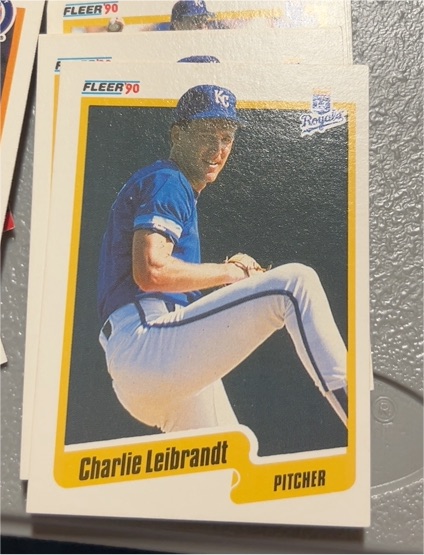 1990 Fleer #112 Charlie Leibrandt — front