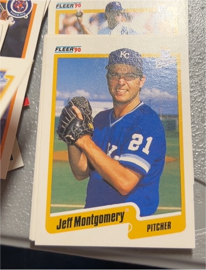 1990 Fleer #115 Jeff Montgomery — front