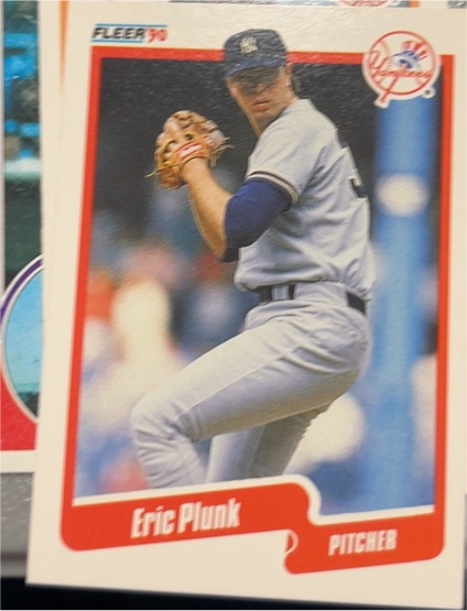 1990 Fleer #452 Eric Plunk — front