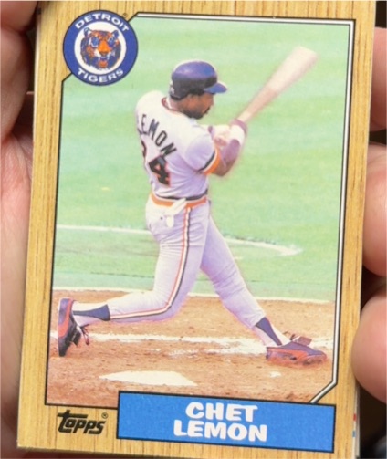 1987 Topps #739 Chet Lemon — front