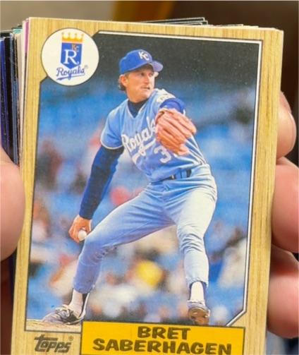 1987 Topps #140 Bret Saberhagen — front