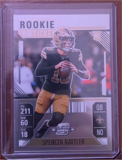 2024 Panini Contenders Optic Rookie Ticket #95 Spencer Rattler — front
